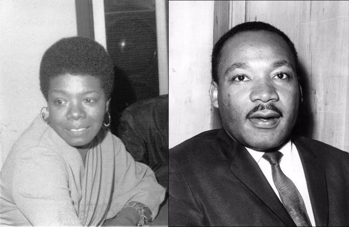 Maya Angelou and Martin Luther King, Jr.