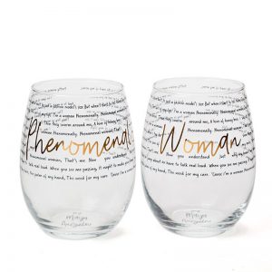 Dr. Maya Angelou glass set